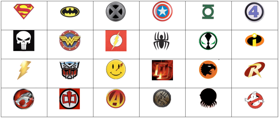 Click the Hero Logos Quiz